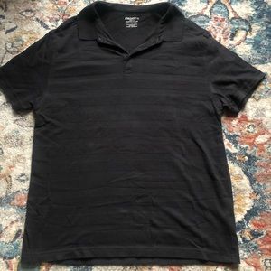 Black, striped Claiborne Polo Large